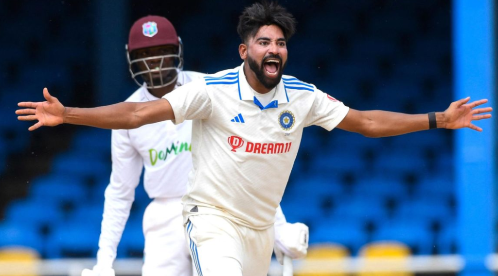 Siraj: Mohammad Siraj took five wickets in second Test match being played between India and West Indies