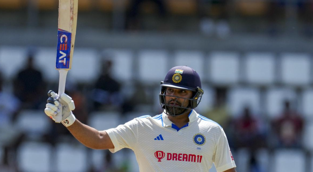 Rohit Sharma played stormy inning of 57 runs in second Test against West Indies and made world record