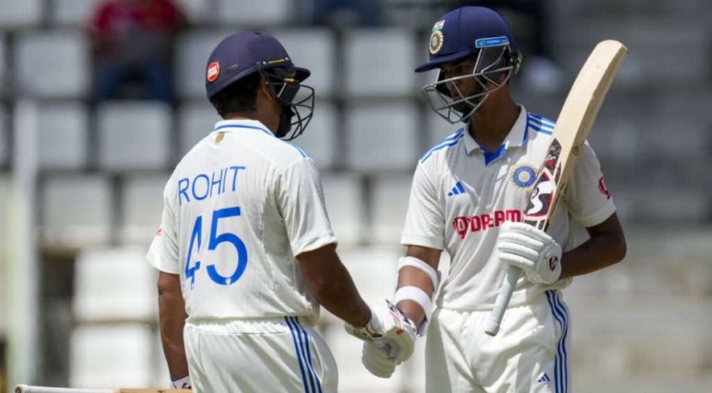 pair Rohit and Yashasvi created mutiny in West Indies on second day