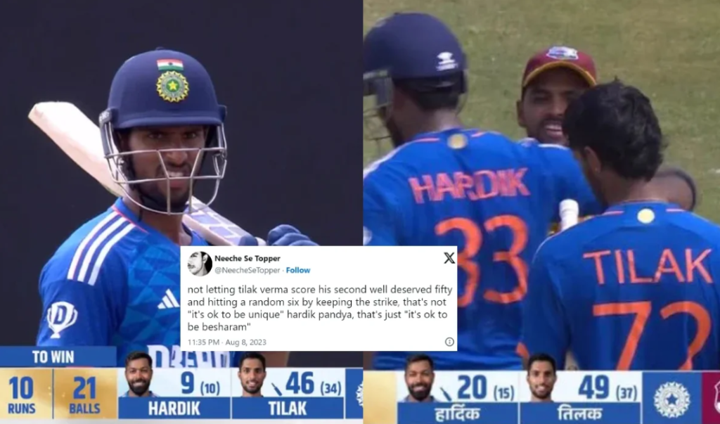 Hardik Pandya won match by hitting six, Tilak Verma missed half-century, fans remembered Dhoni