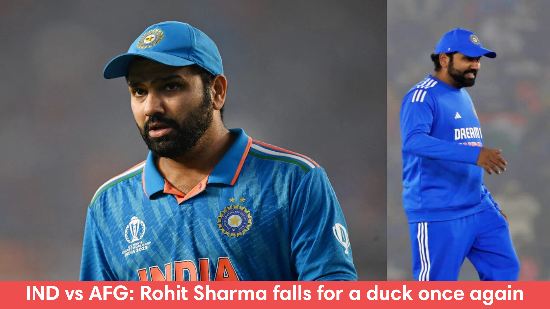 IND vs AFG: Rohit Sharma falls for a duck once again