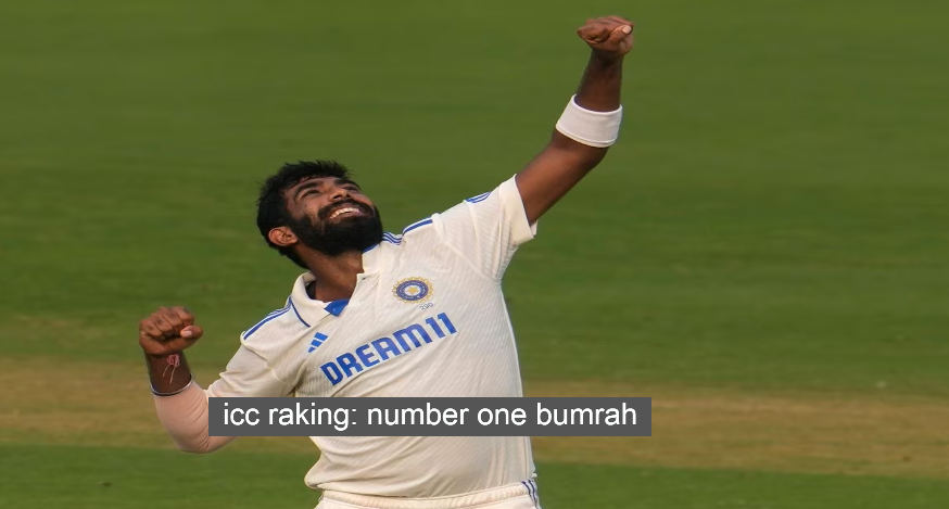 Bumrah becomes number one bowler in test bowling rankings