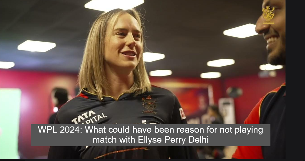 WPL 2024: What could have been reason for not playing match with Ellyse Perry Delhi