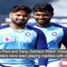 Rishabh Pant and Sanju Samson Watch Video: Two big cricketers were seen playing marbles with children