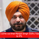 News has come out that Navjot Singh Sidhu has returned to IPL