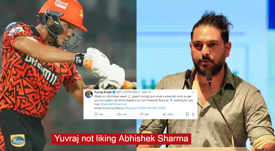 After all, why is Yuvraj not liking Abhishek Sharma stormy batting, why did he abuse him