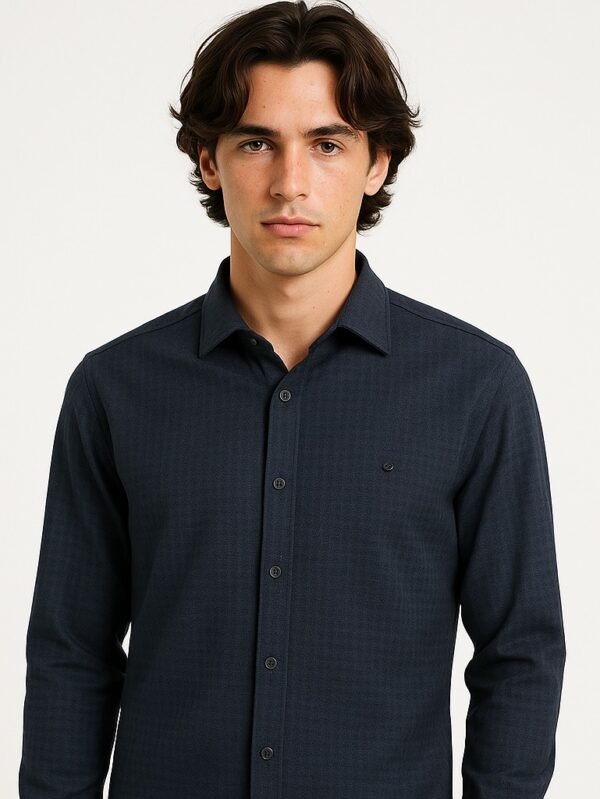 Crone Cotton Summer  Collection Shirt - Blue, M